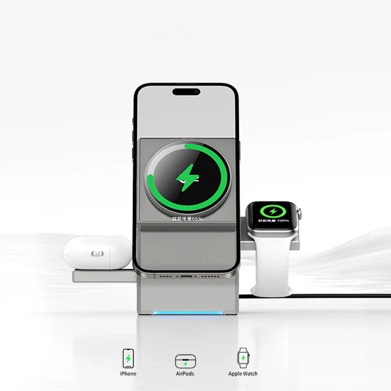 3 In 1 Magsafe Magnetic Quick Wireless Charger