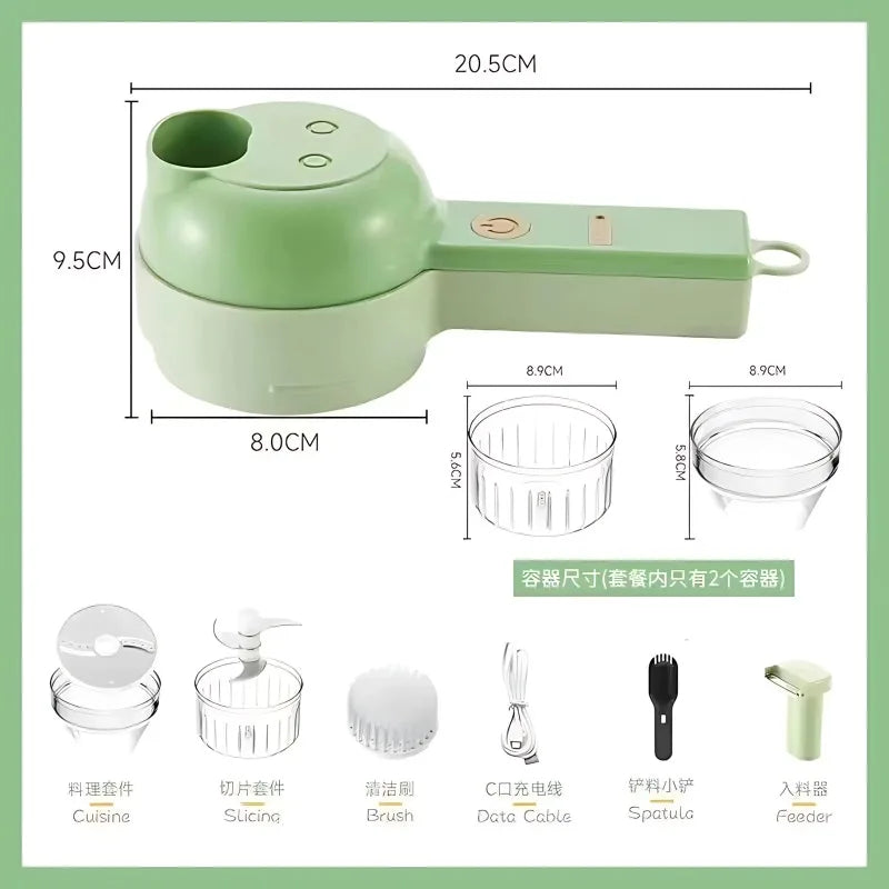 4 in 1 Multi-function Vegetable Processing Machine Portable