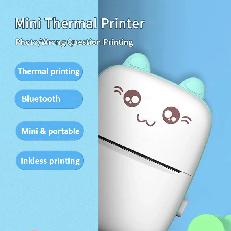 Mini Portable Thermal Printer Bluetooth